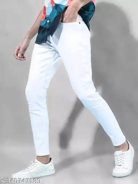linaria Slim Men White Jeans