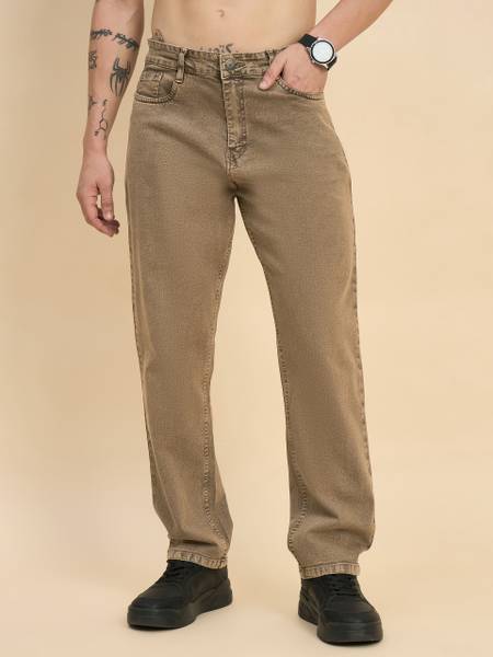 STUDIO NEXX Loose Fit Men Brown Jeans
