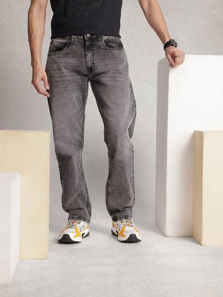 WROGN Regular Men Grey Jeans