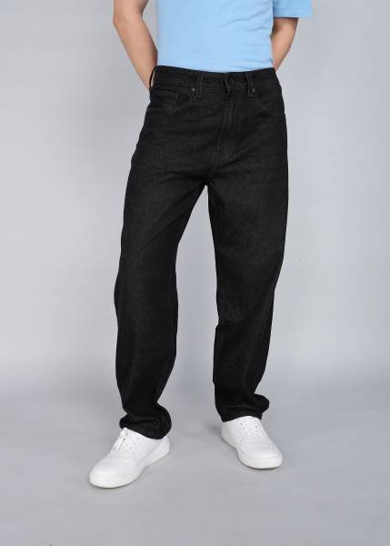 Spykar Loose Fit Men Black Jeans