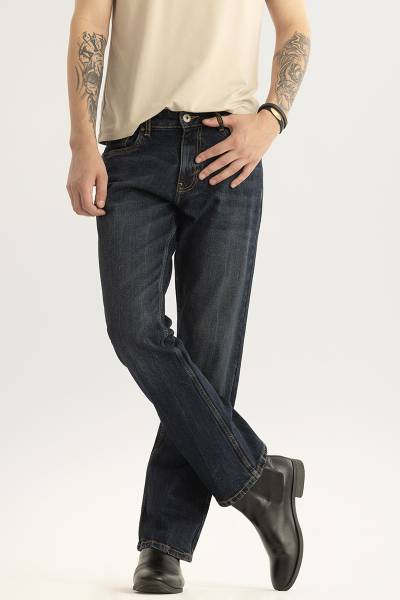 Snitch Flared Men Blue Jeans