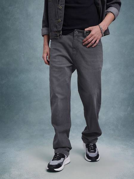 Roadster Straight Fit Men Grey Jeans