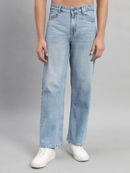 STEPLE DENIMS Loose Fit Men Light Blue Jeans