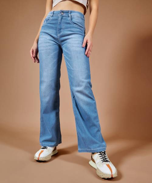 DOLCE CRUDO Flared Women Blue Jeans