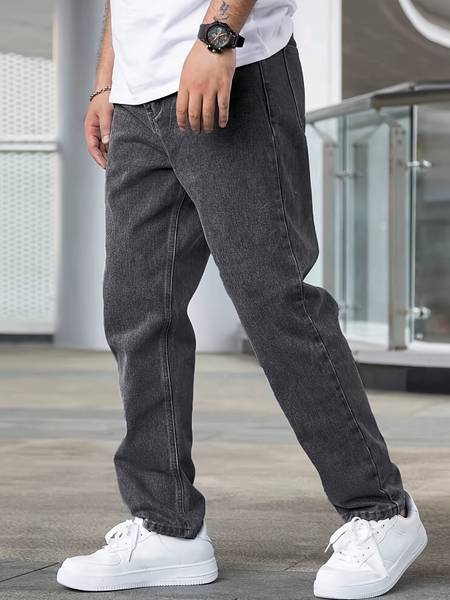 JAAR FASHION Loose Fit Men Grey Jeans