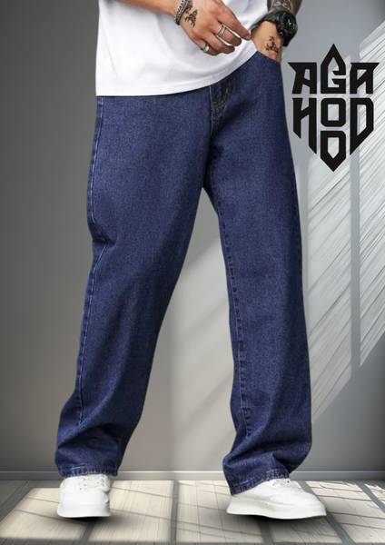 ANGERHOOD Loose Fit Men Blue Jeans