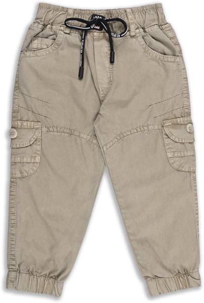 Wishkaro Jogger Fit Boys Brown Jeans