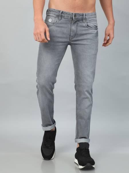 Bushirt Slim Men Grey Jeans