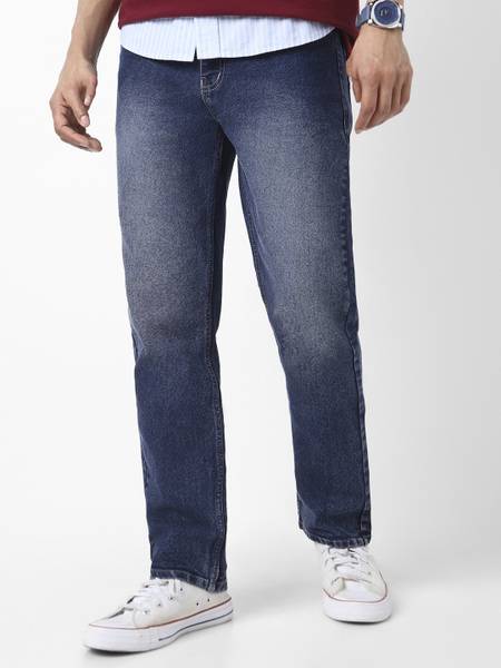 Urbano Fashion Straight Fit Men Dark Blue Jeans