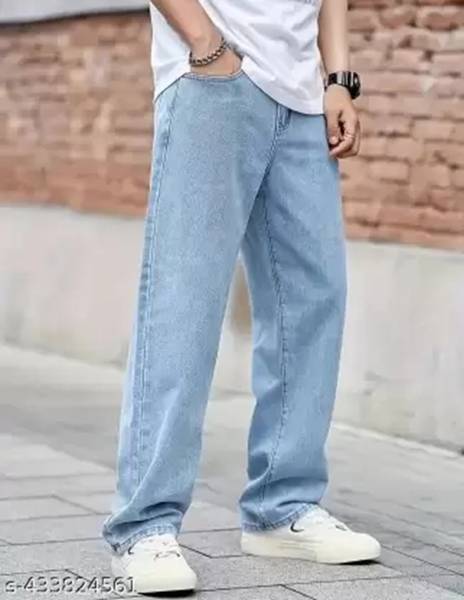 Jeancherry Loose Fit Men Light Blue Jeans