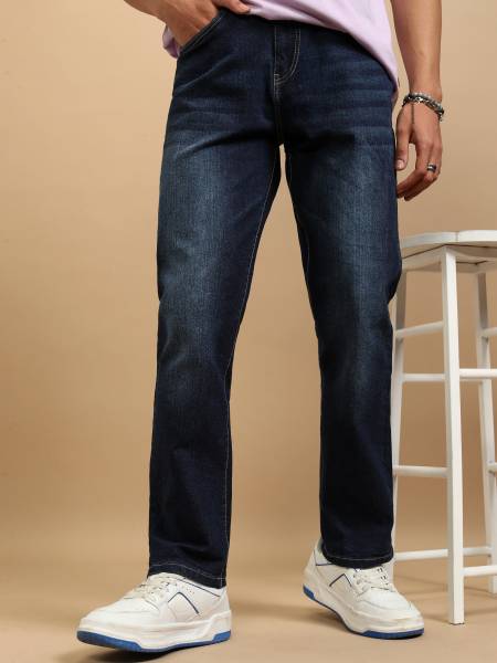 HIGHLANDER Straight Fit Men Dark Blue Jeans