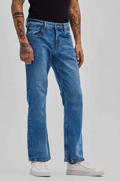 Snitch Boot-Leg Men Light Blue Jeans