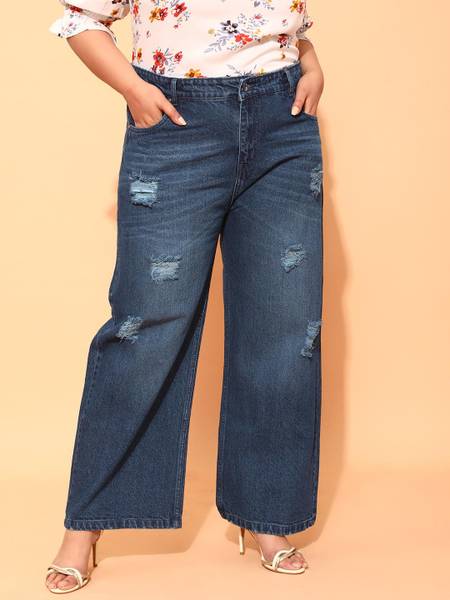 CURVY STREET Regular Women Blue Jeans