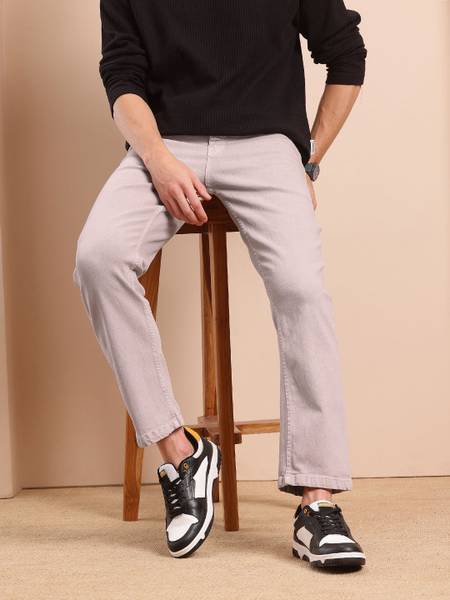 Mast & Harbour Straight Fit Men Beige Jeans
