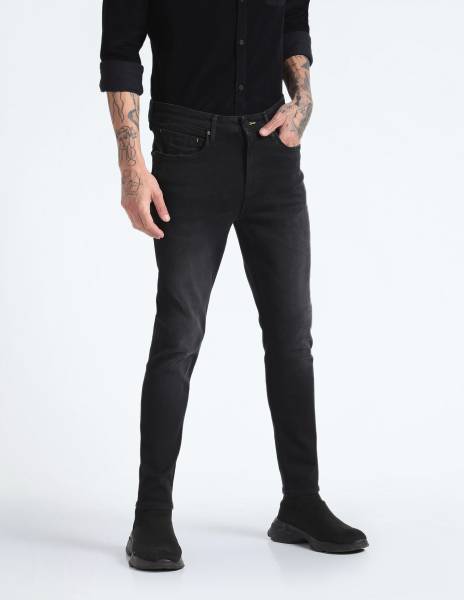 FLYING MACHINE Skinny Men Black Jeans