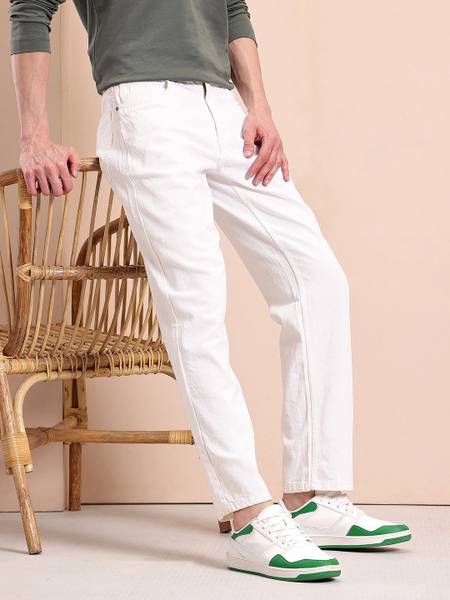 Mast & Harbour Regular Men White Jeans