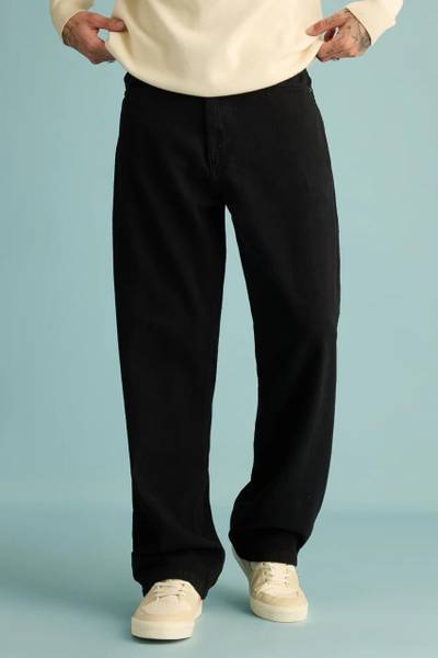 EVERGREEN ENTERPRISE Loose Fit Men Black Jeans