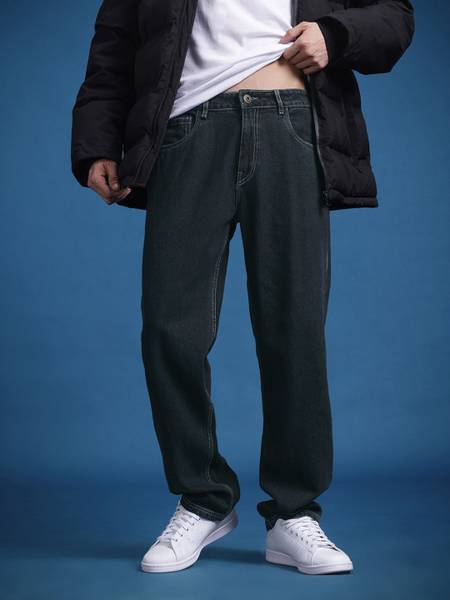 Roadster Straight Fit Men Black Jeans