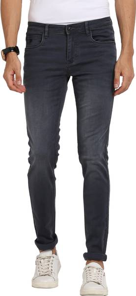 TURTLE Tapered Fit Men Dark Blue Jeans
