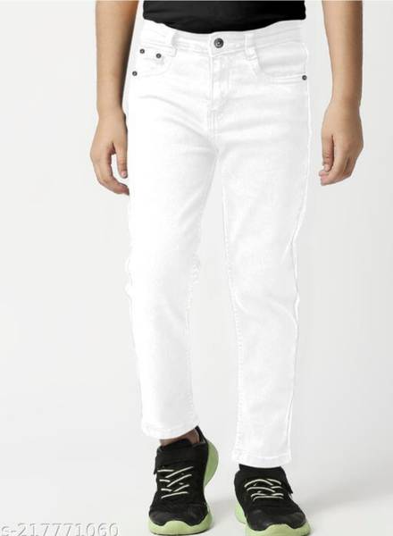 fashionatractio Regular Boys White Jeans