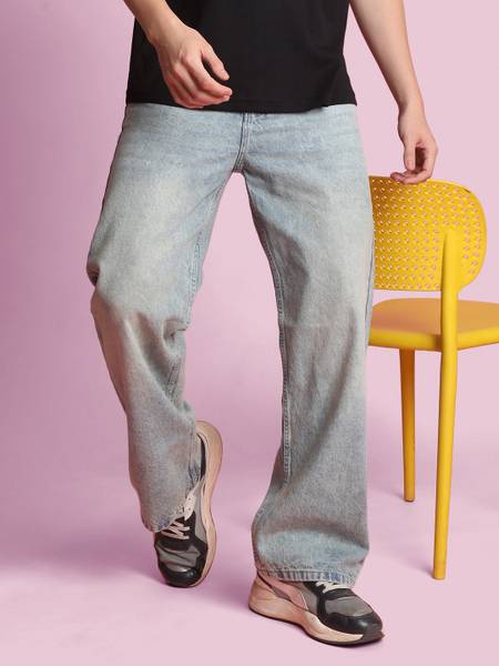 Bene Kleed Loose Fit Men Blue Jeans