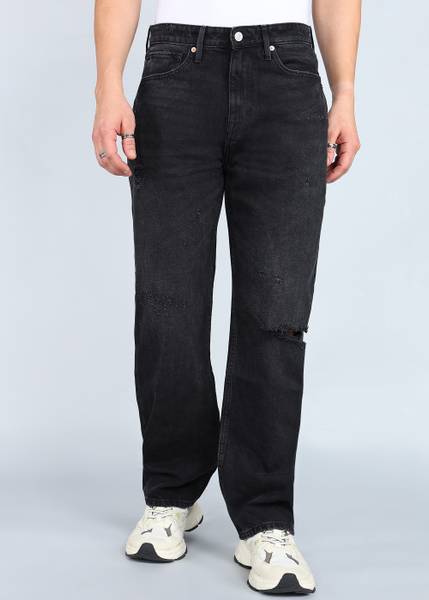 FLYING MACHINE Loose Fit Men Black Jeans