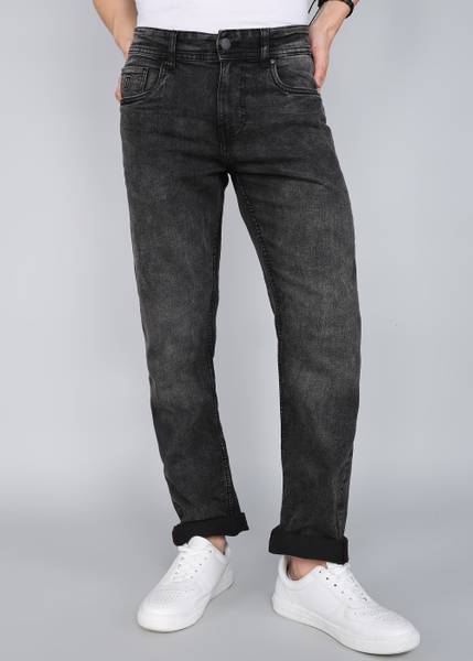BEING HUMAN Straight Fit Men Grey Jeans