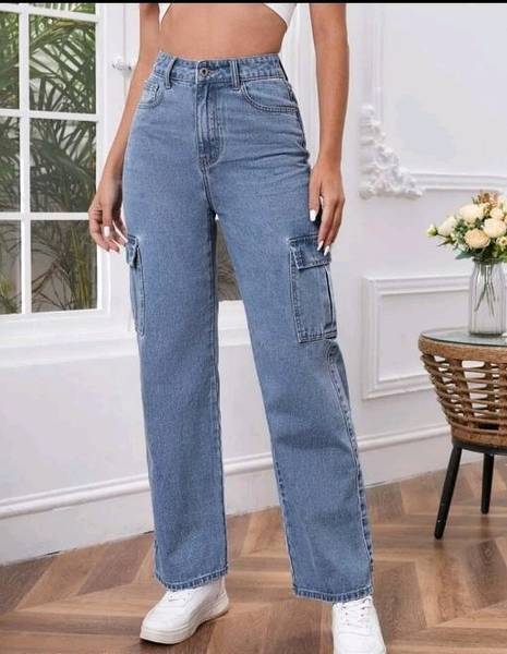 Aj collection Boyfriend Women Light Blue Jeans