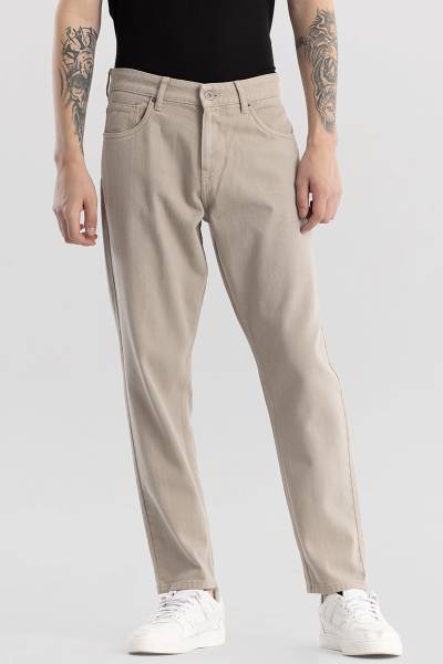 Snitch Boyfriend Men Beige Jeans