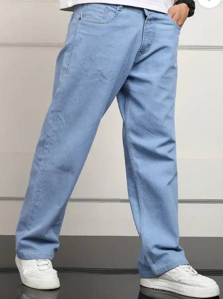 Maahit Loose Fit Men Light Blue Jeans