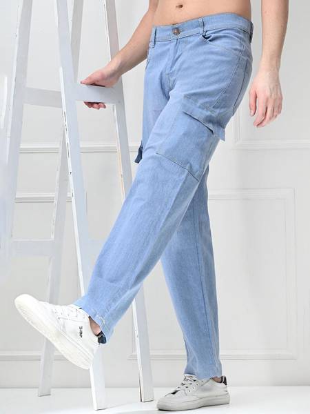 Nalaka Loose Fit Men Light Blue Jeans