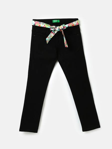 United Colors of Benetton Slim Girls Black Jeans