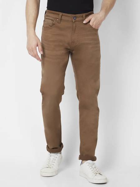 Spykar Slim Men Brown Jeans