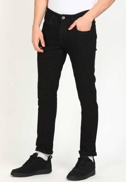 Star4well Slim Men Black Jeans