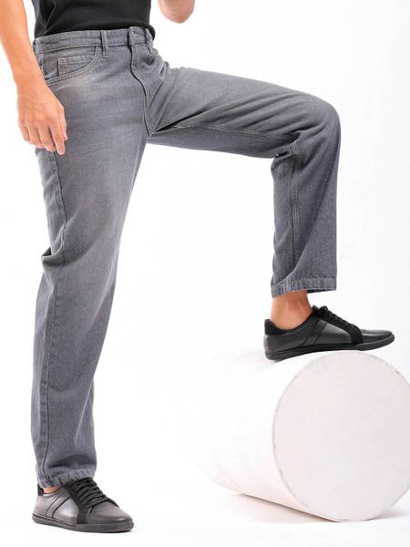 The Indian Garage Co. Straight Fit Men Grey Jeans
