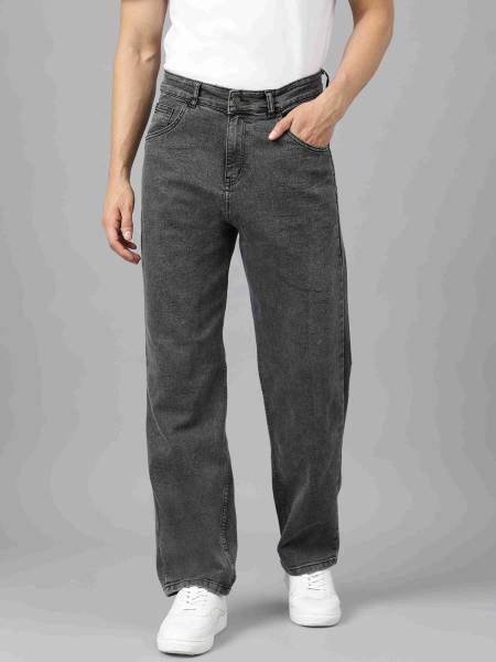 BREXX Straight Fit Men Grey Jeans