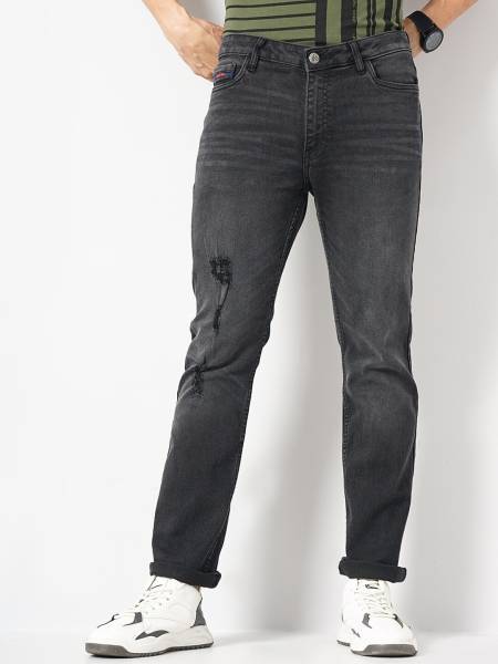 The Indian Garage Co. Boot-Leg Men Black Jeans