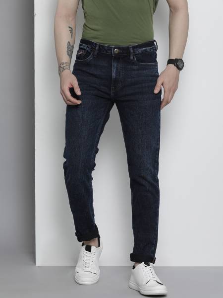 The Indian Garage Co. Slim Men Blue Jeans