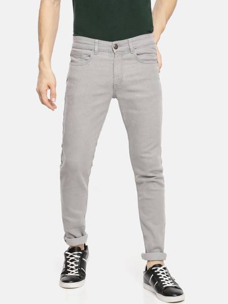 The Indian Garage Co. Slim Men Grey Jeans