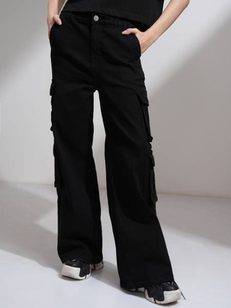 Tokyo Talkies Straight Fit Women Black Jeans