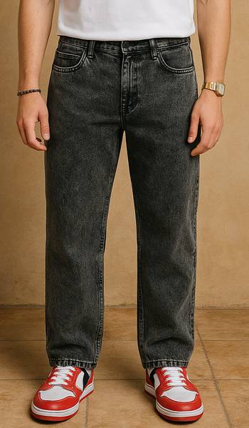 Zaba Denim Relaxed Fit Men Black, White Jeans