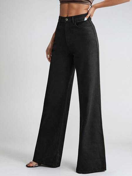 KOTTY Flared Women Black Jeans