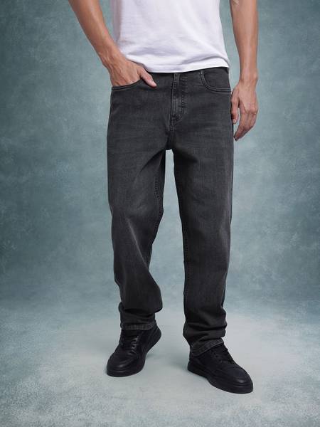 Roadster Straight Fit Men Black Jeans