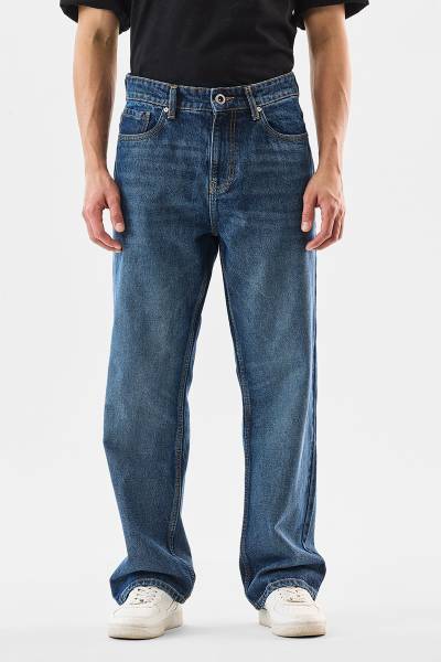 Snitch Loose Fit Men Blue Jeans