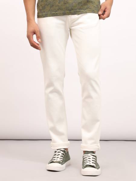 LEE Slim Men White Jeans
