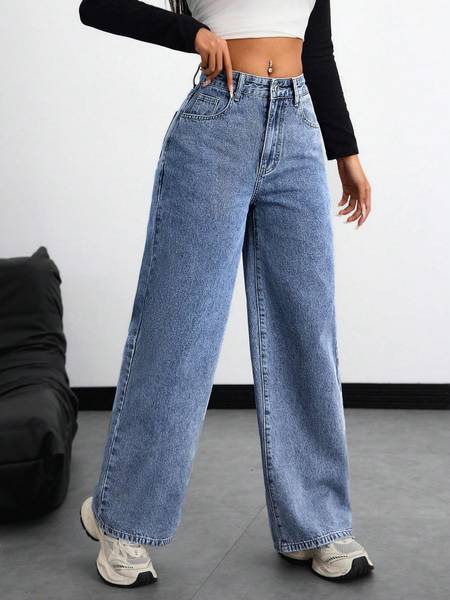 AADVI FASHION Loose Fit Women Light Blue Jeans