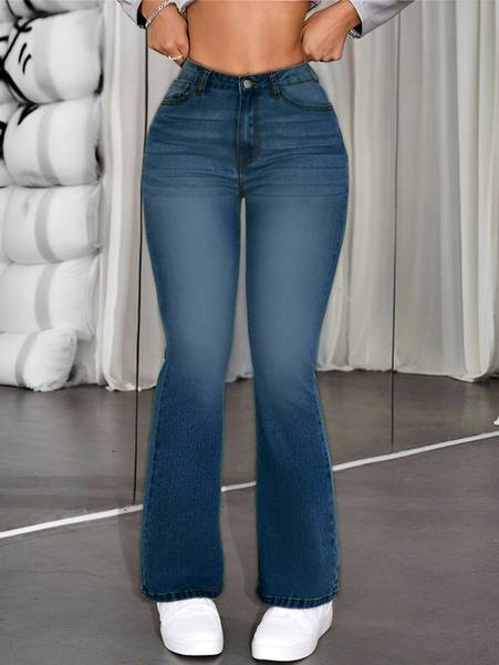 WaltZ Flared Women Dark Blue Jeans