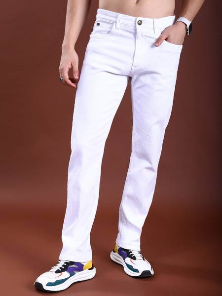 HIGHLANDER Straight Fit Men White Jeans