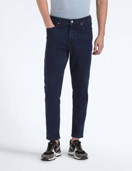 Flying machine tapered sales fit men blue jeans