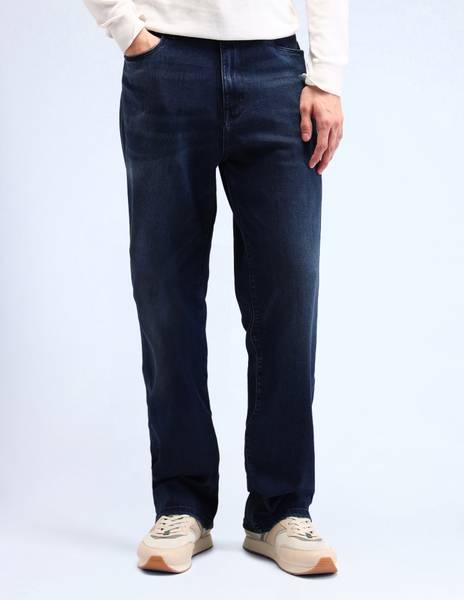 FLYING MACHINE Regular Men Blue Jeans